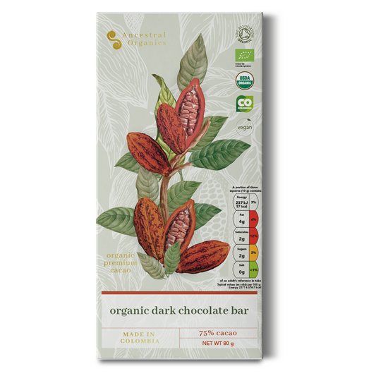 Organic Dark Chocolate Bar 75%
